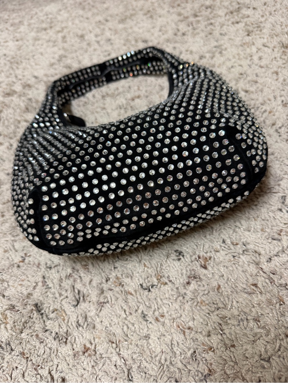 Madewell black suede crystal embellished bag - Picture 7 of 7